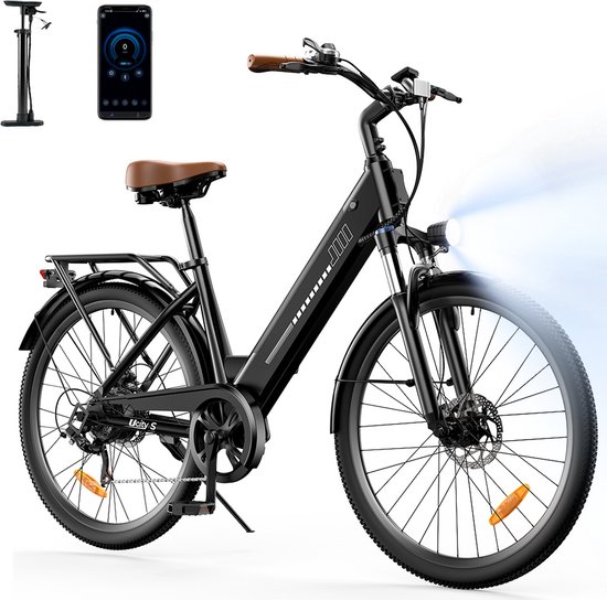 iScooter Elektrische Fiets UcityS 26" Zwart