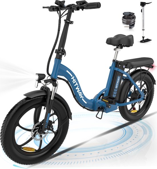 Hitway BK6 Elektrische Fiets - Opvouwbare E-bike - 20 Inch Fat Tire