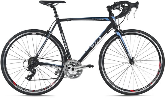 WYLD racefiets 28'' Whirlwind 50 zwart-blauw 14 versnellingen framemaat 60 cm
