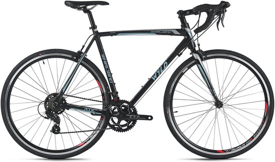 WYLD racefiets 28'' Whirlwind 70 zwart-blauw 14 versnellingen framemaat 58 cm