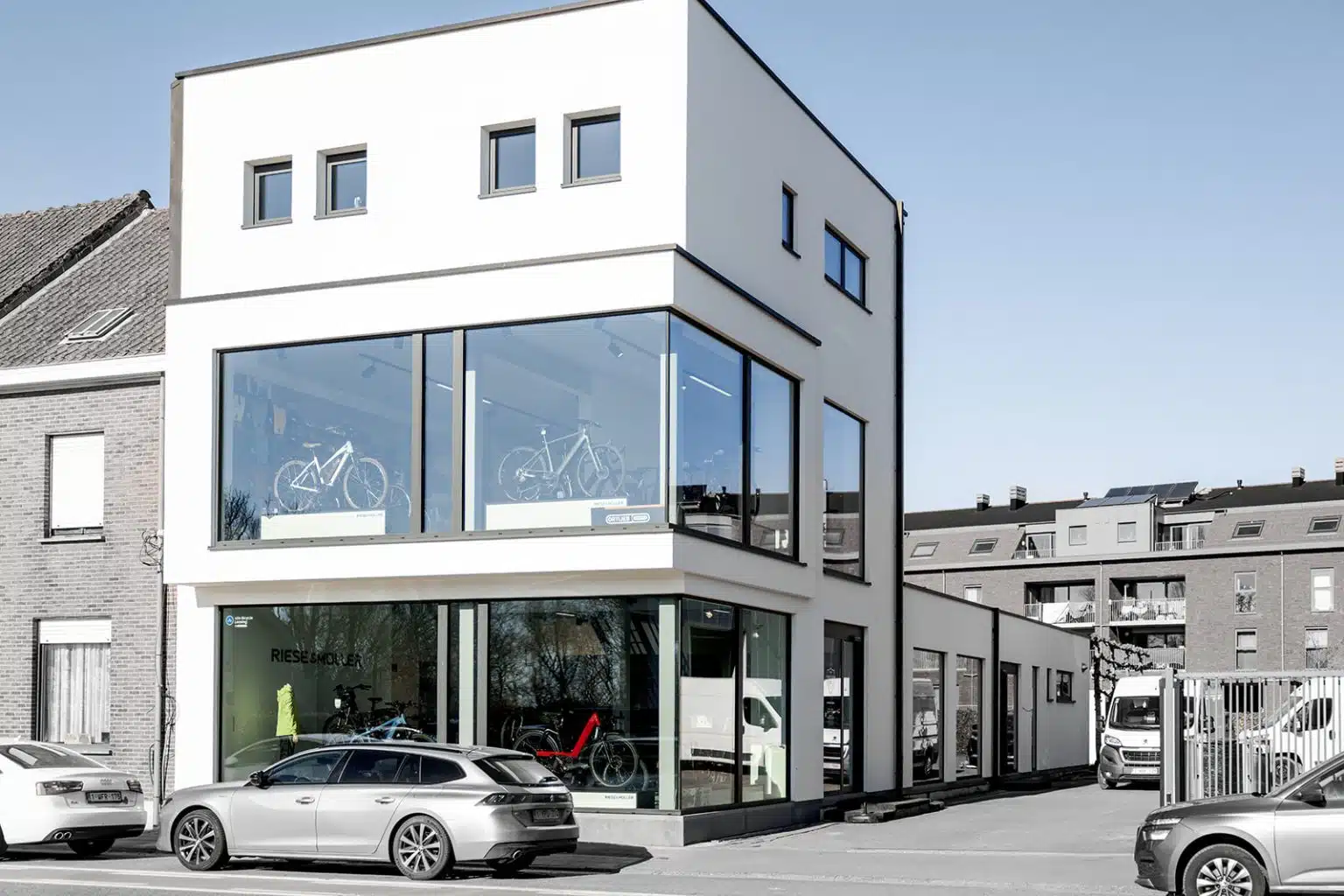 District Bike showroom in Asse — gevel Nerviërsstraat
