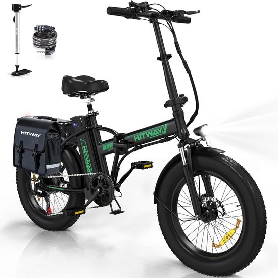 Hitway BK11MS Elektrische fiets - opvouwbaar - 250W motor - 48V 15Ah accu