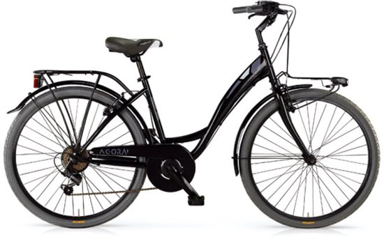 AGORA 24 INCH GIRLS 6 SPEED BLACK