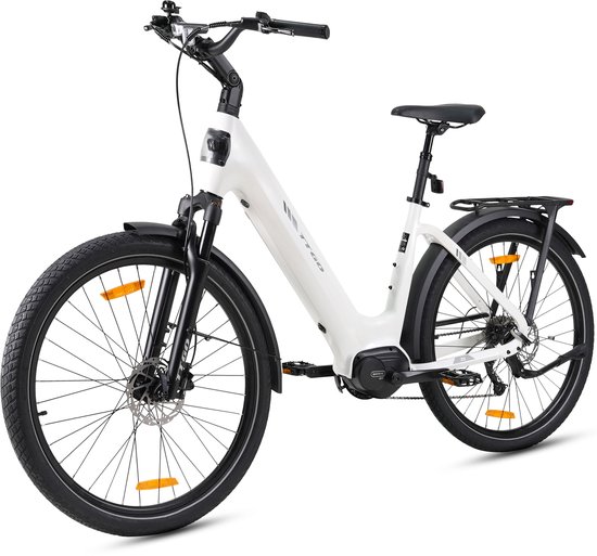 TTGO Z5 Elektrische Fiets - 250W Motor - 36V18Ah Accu - 27.5 Inch Banden - Max Snelheid 25km/u - Max Bereik 110-130km - Shimano 9 Versnellingen - Wit