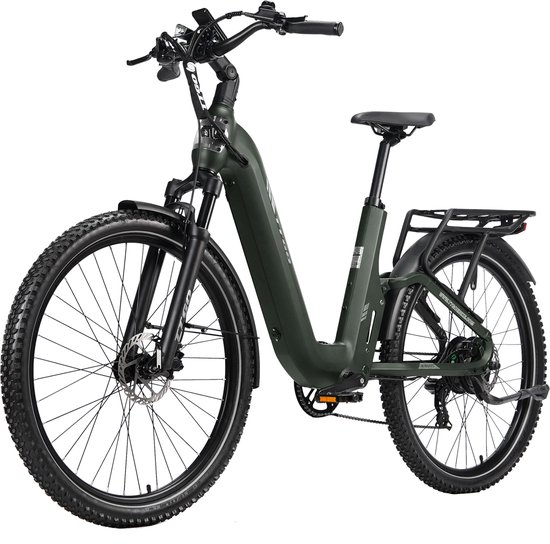 TTGO E-SUVO E-bike - 25 km/u - 27.5 inch - 100 km actieradius - 250 W motor - 48V15Ah accu - 70NM - groen