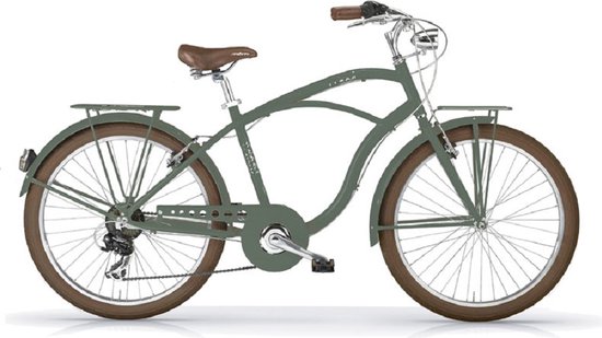 MBM MAUI CRUISER GENTS 26 INCH 7 SPEED MATT GREEN