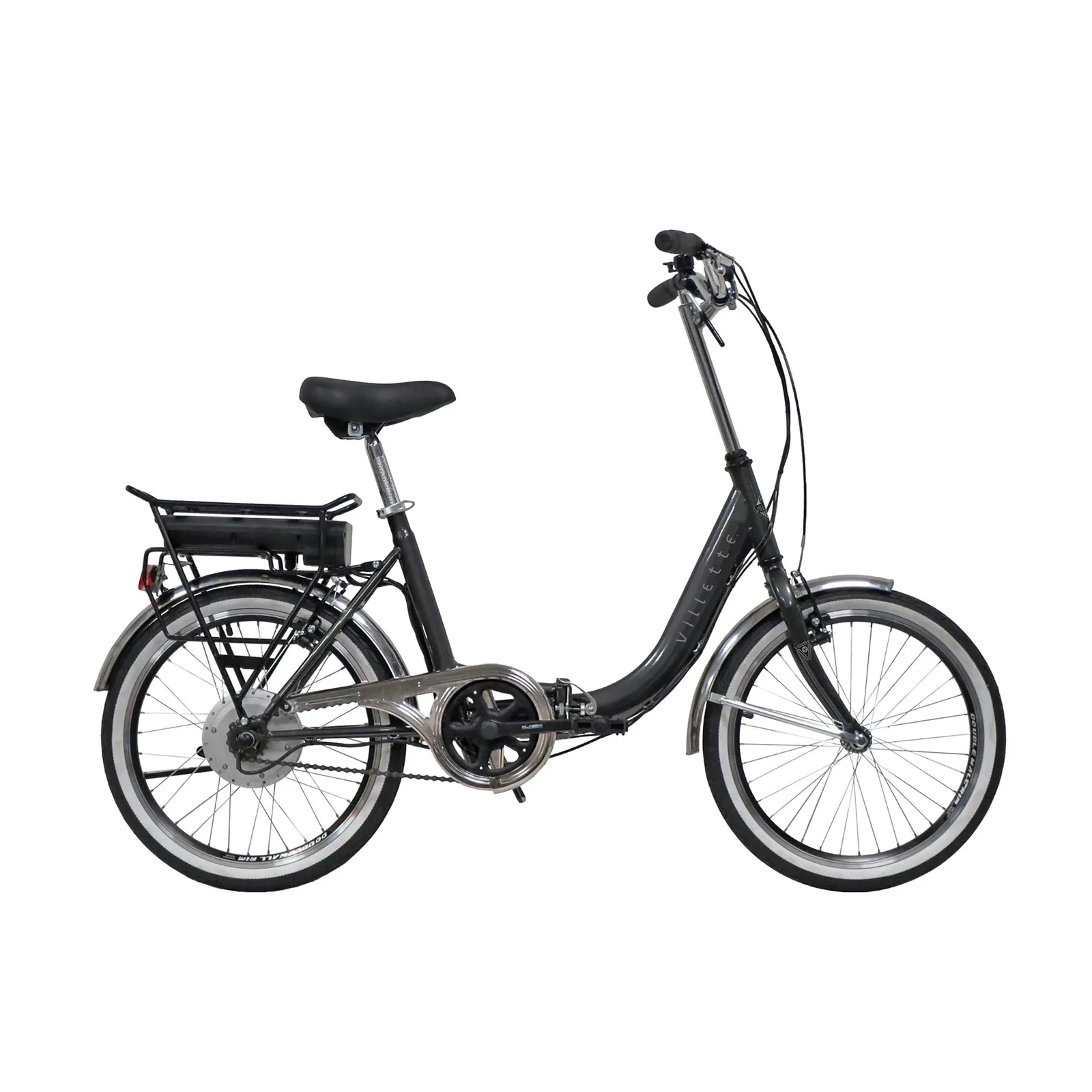 Villette Le Balade stalen elektrische fiets 1 versnelling grijs